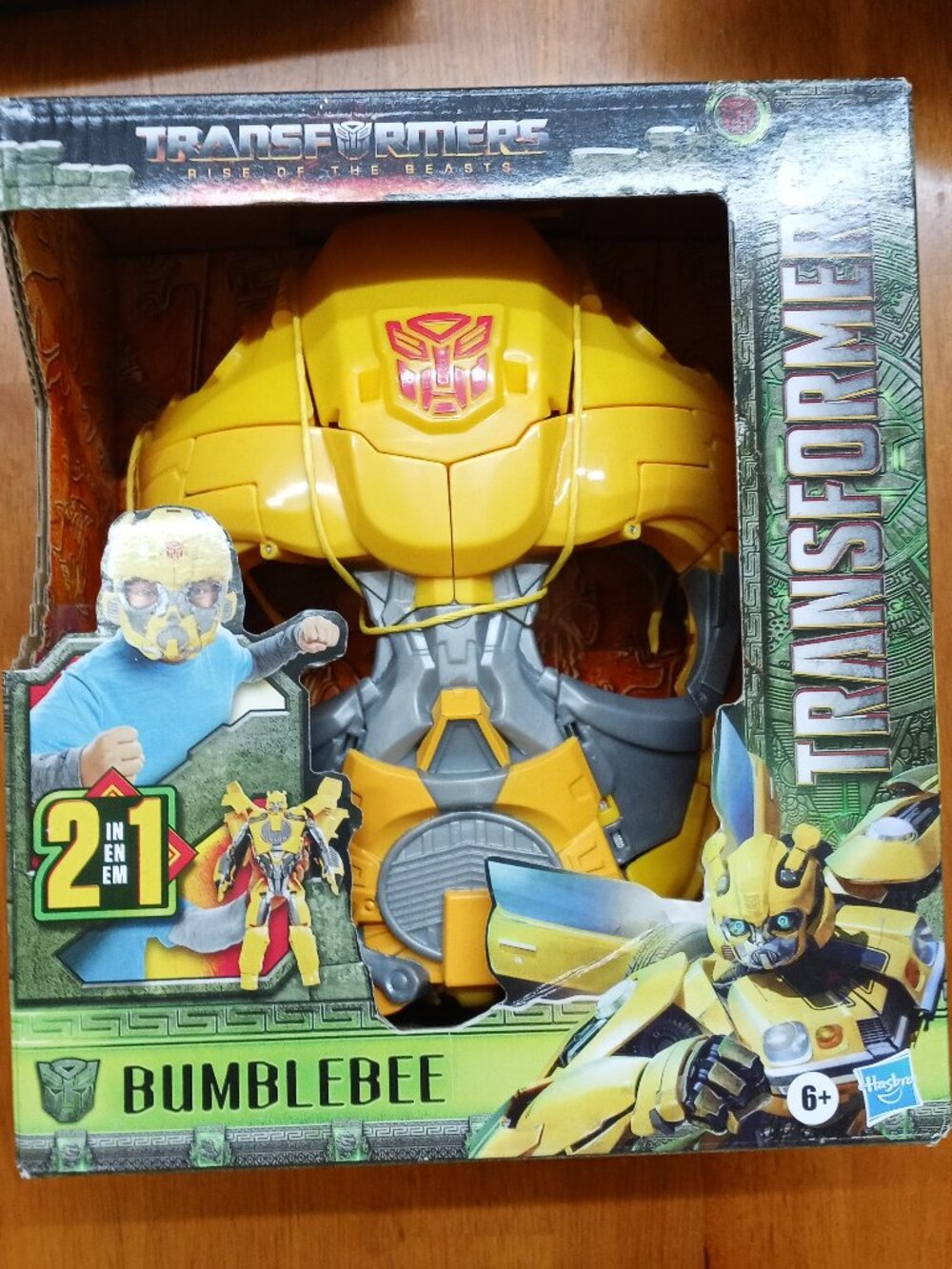 Transformers Bumblebee 2 in 1 Action Figure & Mask Toy NEW